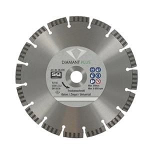 disque diamant segmenté ø230mm, segments (longueur x épaisseur) 10 x 2,4mm, alésage 22,2mm. applications: béton et béton renforc