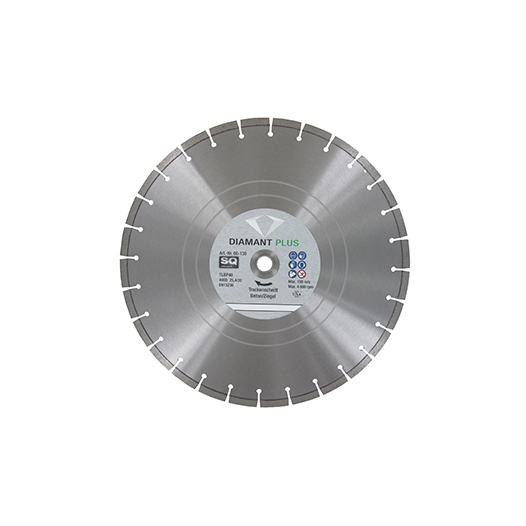 disque diamant segmenté ø400mm, segments (longueur x épaisseur) 10 x 3,6mm, alésage 25,4mm et 20mm (avec bague de réduction incl