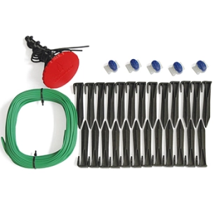 kit de sectorisation (ou bloqueur de zone) easy-zone pour tondeuses robot. inclus système de sectorisation, 20 mètres de câble,