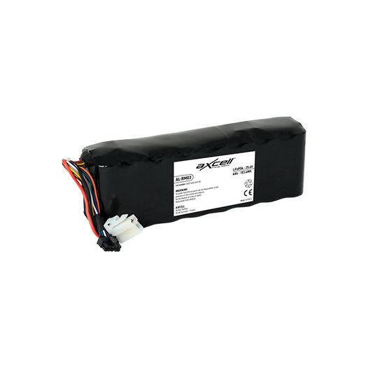 batterie lifepo4 25,6v - 6,0a - 76,8wh adaptable pour robots robomow modèles rs612, rs622, rs635 - wolf garten modèles rs1000, r