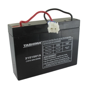batterie motoculture adaptable 12v, 2,8a acide/plomb étanche sans-entretien avec connectique pour tondeuse autoportée mc culloch