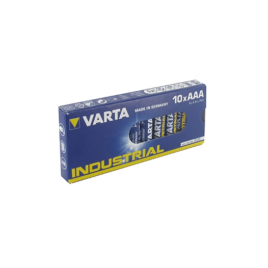 pack atelier de 10 piles alcalines varta industrial 1,5v type aaa lr03