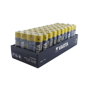 pack atelier de 40 piles alcalines varta industrial 1,5v type aa lr6