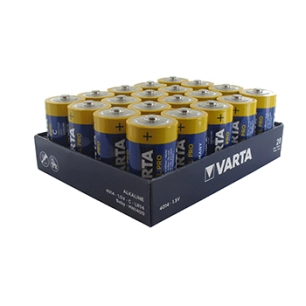 pack atelier de 20 piles alcalines varta industrial 1,5v type c lr14