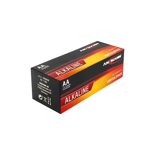 lot de 40 piles alcalines 1,5 v aa / lr6.