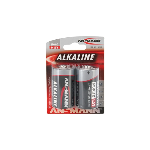 lot de 2 piles alcalines 1,5 v mono d / lr20.
