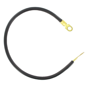 câble batterie noir à 6 conducteurs avec gaine poly vinyl ø oeillet : 10mm, l: 508mm.