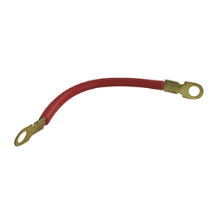 câble batterie rouge à 6 conducteurs avec gaine poly vinyl ø oeillet : 10mm, l: 203mm.