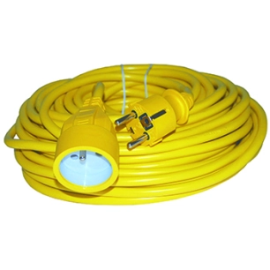rallonge électrique pvc - longueur: 40 m 3 × 1,5mm2