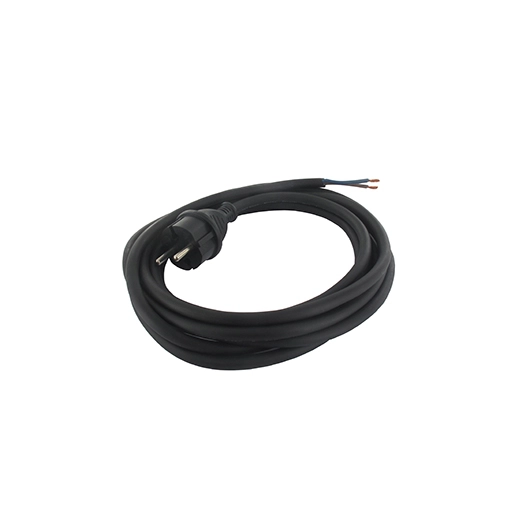 cordon électrique caoutchouc 2x1mm2 l: 4,00m.