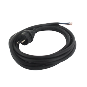 cordon électrique caoutchouc 2x1mm2 l: 4,00m.