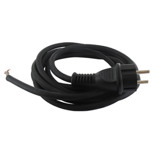 cordon électrique caoutchouc 2x1,5mm2 l: 4,00m.