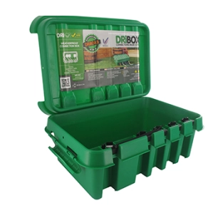 boitier étanche dribox pour connexions électriques en extérieur. niveau de protection ip55. dimensions 285 x 150 x 110mm. bac ve