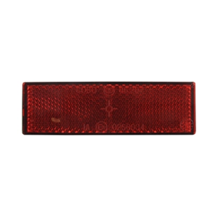 catadioptre rouge adaptable, livré avec 2 vis de fixation m5 entraxe de 45mm -dimensions 105 x 35mm
