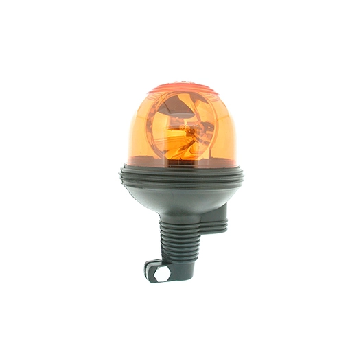 gyrophare adaptable 12v, ampoule 55w, avec fixation flexible pour tige