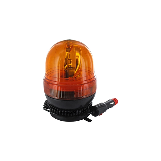 gyrophare adaptable 12v 55w avec fixation base magnétique et ventouse. ampoule h1.