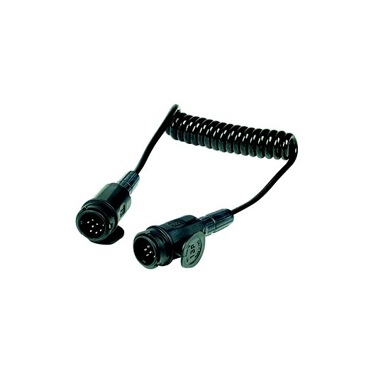 câble spirale 13 pôles, 12v - 1,75 m.