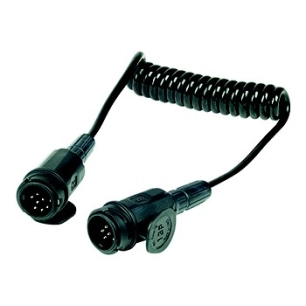 câble spirale 13 pôles, 12v - 1,75 m.