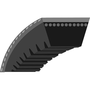 courroie hexagonale qualité d'origine toro - wheel horse, adaptable pour greenmaster 500 & 1000 (section: 1/2, l: 22). remplace