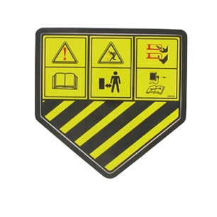 autocollant de sécurité pour déflecteur mtd. origine 777s30164.