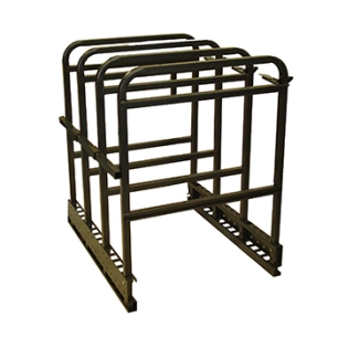 présentoir de rangement pour rampes et/ou lèves-autoportées- se fixe sur une palette de 80x120 cm -pl