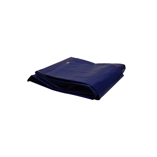 bâche de protection avec oeillets d'arrimage pour protection du bois. dimensions : l: 6 m - l: 1,5 m - 80 g/m2