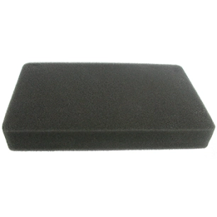 filtre à air adaptable modèle en mousse carrée pour robin ex27, ex30 - l: 185mm, l: 115mm, h: 25mm. remplace origine: 161-326-12