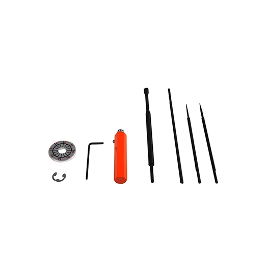 kit pour carburateurs echo composé d'un manche, de trois lames spécifiques et d'une jauge de réglage.