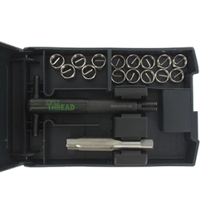 coffret de réparation pour filetage de bougie d'allumage. livré avec outillage et inserts en m14 x 1,25.