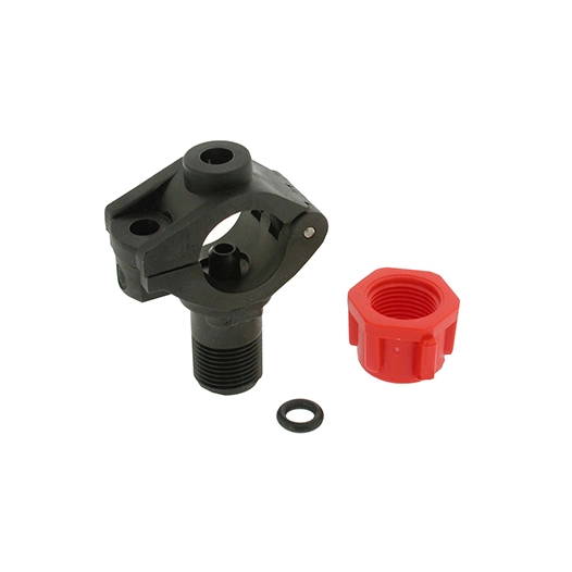 porte-buse avec fixation par vis (vis non-incluses). pour tube d'alimentation de ø 1/2 et alimentation 7mm. -pl