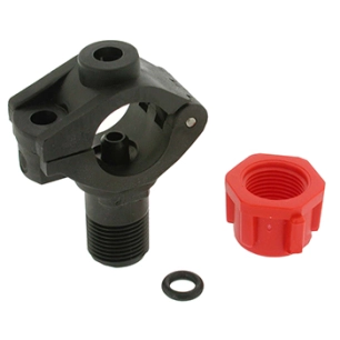 porte-buse avec fixation par vis (vis non-incluses). pour tube d'alimentation de ø 1/2 et alimentation 7mm. -pl