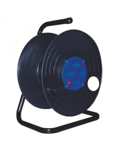 Enrouleur de rallonge électrique vide avec 4 prises