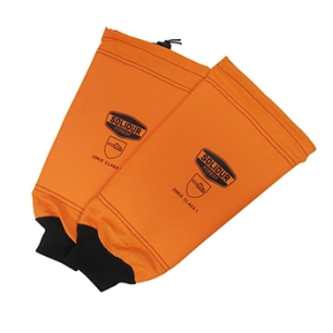 manchettes de tronçonnage anti- coupures, taille unique. protection 8 couches sur 360° avec élastique de serrage derrière le cou