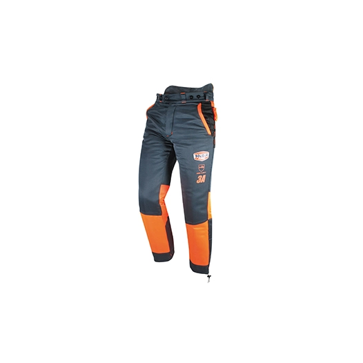 pantalon de bûcheronnage multi-poches. norme ce en381-5, classe 3 (28 m/s), type a. taille l 46/48.