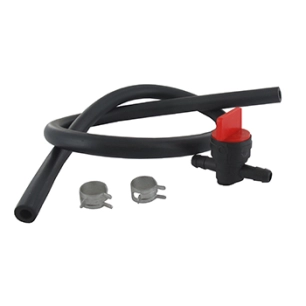 kit de racordement carburateur (robinet, collier et tuyau) universel, adaptable briggs & stratton.