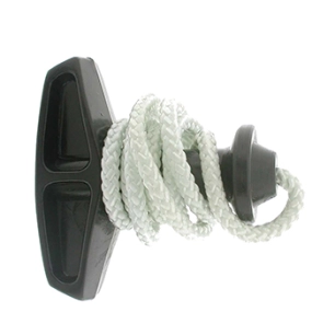 poignée de lanceur adaptable poulan avec corde de 53 cm munie d’un embout pour modèles micro25, 180 et 190. remplace origine 530