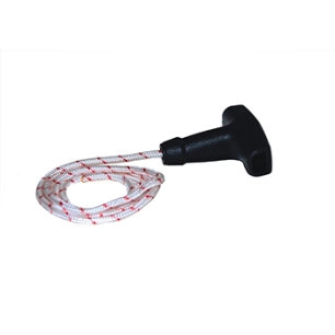 poignée de lanceur avec corde et système d’amortissement pour stihl - longueur corde: 80cm, ø: 4mm. remplace origine: 0000-190-3
