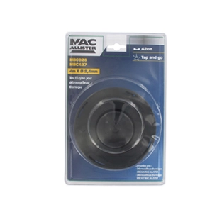 tête nylon tap & go pour débroussailleuse thermique. pour mac allister mpbc326 & 427 et autres. adaptateur femelle: m10 x 125 ga