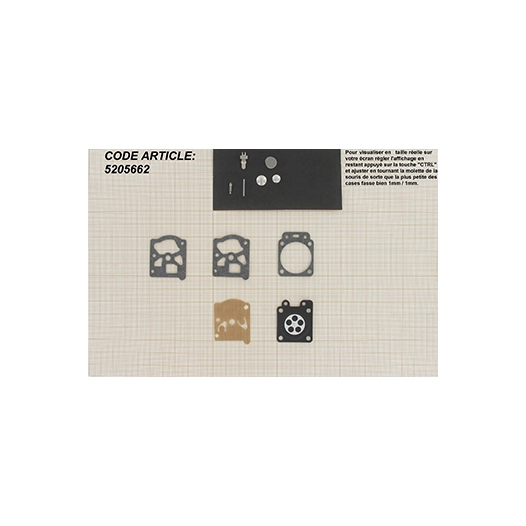 kit de réparation carburateur adaptable walbro pour machines stihl. remplace origine: k1-wtf, 41470071700.