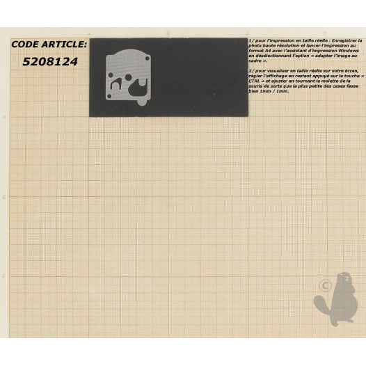 membrane adaptable pour carburateur walbro modèles wa - wt et wta