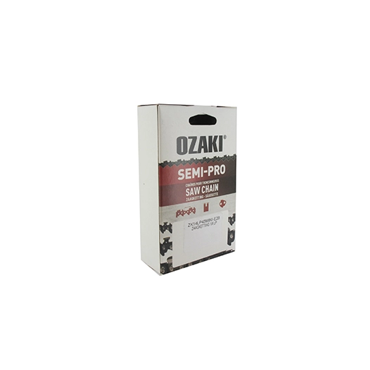 chaîne de tronçonneuse ozaki semi carrée 1/4 .043 (1,1mm) mini 28 entraîneurs. adaptable sur scie de jardin à batterie gta26.