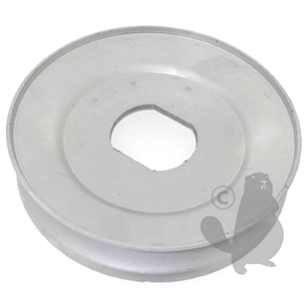 poulie avec alésage: à 2 méplats adaptable pour snapper. remplace origine: 10987.h:27mm, ø: ext.127mm, ø: int.31,7x38mm. -pl