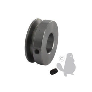 poulie de vilebrequin clavetées en acier adaptable pour sortie moteur ø: ext: 57.20mm, ø int:25,4mm clavetage : 4mm. pour courro