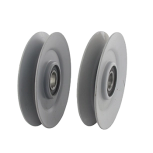 poulie à gorge en v sur roulement adaptable pour john deere, simplicity et snapper - h: 21mm, ø: ext: 108,1mm, ø int: 16,88mm. r