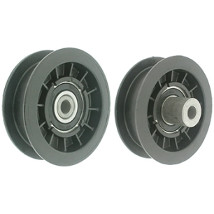 poulie en résine adaptable à gorge plate sur roulement à moyeu déporté pour stiga. remplace origine: 1134-3043-01, 1134-9090-01