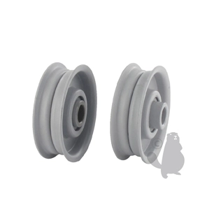 poulie tendeur à gorge plate avec rebords en acier.ø: ext:53,98mm, ø: int:9,53mm.