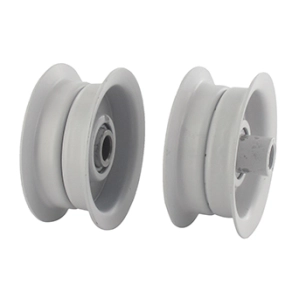 poulie à gorge plate avec rebords adaptable pour ayp - gilson - simplicity - snapper - toro . ø: ext:63,50mm,alésage:9,53mm, h:2