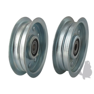 poulie à gorge plate avec rebords. ø: ext:101,60mm,alésage:12,70mm, h:23,81mm.