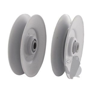 poulie tendeur à gorge trapézoïdale en v en acier.ø: ext:79,38mm, ø: int:9,53mm.