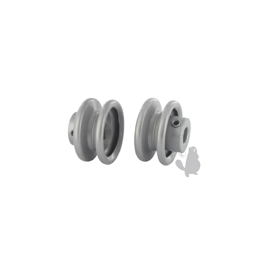 poulie clavetée à gorge trapézoïdale en acier.ø: ext:50,80mm, ø: int:12,70mm.